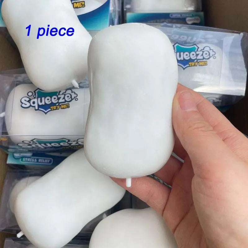 Soap Crunchy Ball Squishy Soap Stress Ball Office Fidgets Toy Crunchy Squeeze Ball Cute Desk Fidget round Blocks Filled ASMR anti Stress Toys for Adults Fidget Balls Birthday Gifts for Exam Week