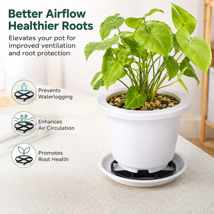Thickened Breathable Plant Pot Riser Stand for Elevating Flower Pots and Preventing Standing Water in Home Gardening