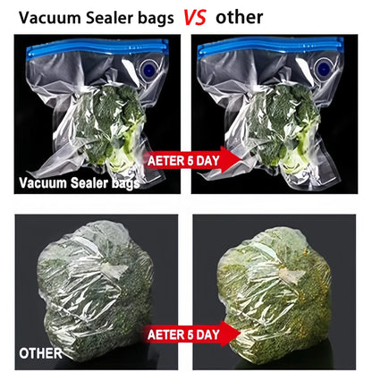 High-Quality Food Handheld Vacuum Sealer Portable & Rechargeable Vacuum Sealer (Vacuum Sealers+ 30 Reusable Vacuum Seal Bags