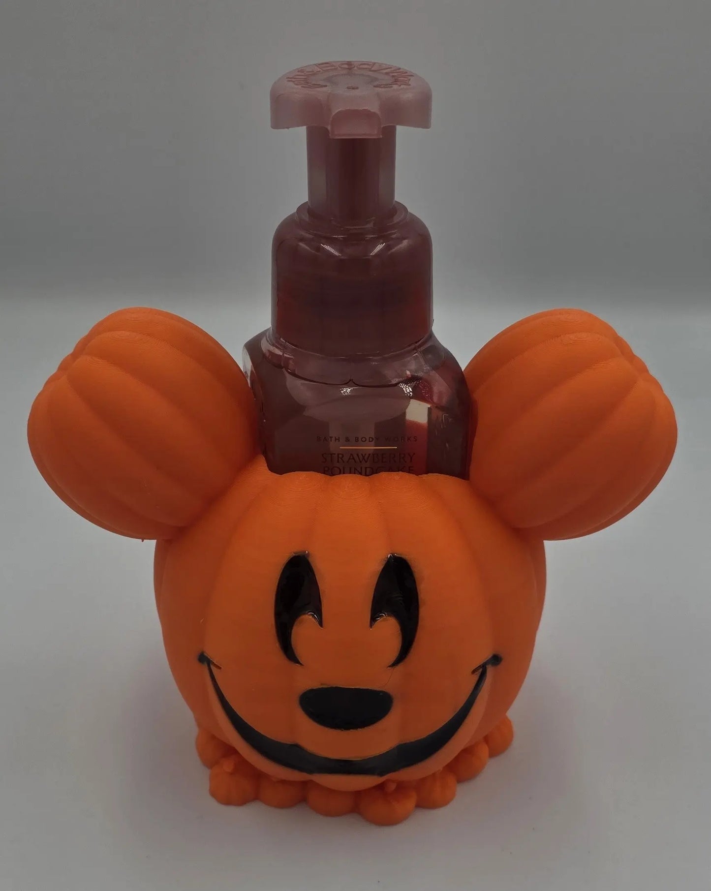 Pumpkin Mouse Soap Dispenser Holder – Halloween Bathroom Decor