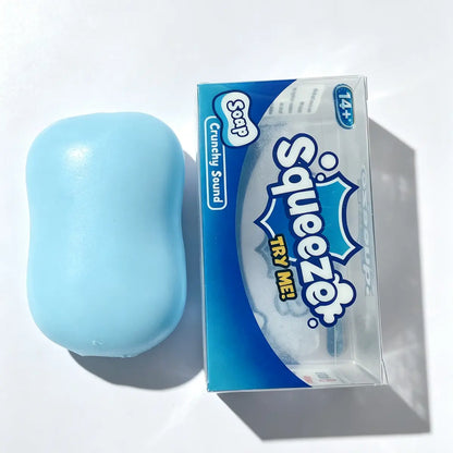 Soap Crunchy Ball Squishy Soap Stress Ball Office Fidgets Toy Crunchy Squeeze Ball Cute Desk Fidget round Blocks Filled ASMR anti Stress Toys for Adults Fidget Balls Birthday Gifts for Exam Week