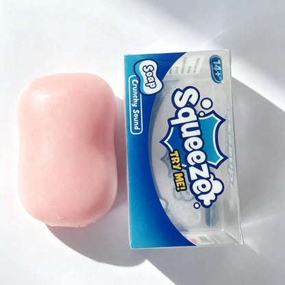 Soap Crunchy Ball Squishy Soap Stress Ball Office Fidgets Toy Crunchy Squeeze Ball Cute Desk Fidget round Blocks Filled ASMR anti Stress Toys for Adults Fidget Balls Birthday Gifts for Exam Week